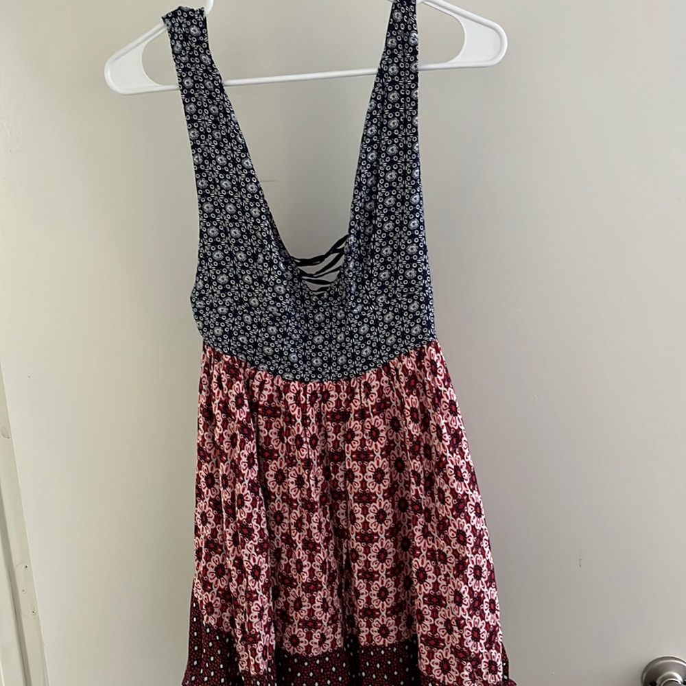 Lulus Red white and Blue mini dress